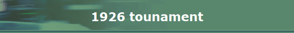 1926 tounament